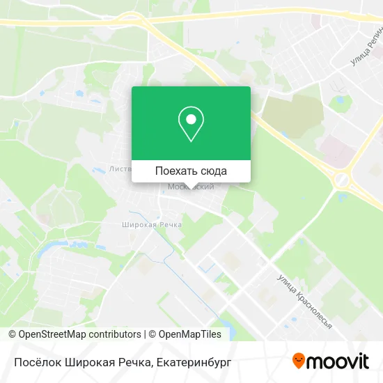 Карта Посёлок Широкая Речка