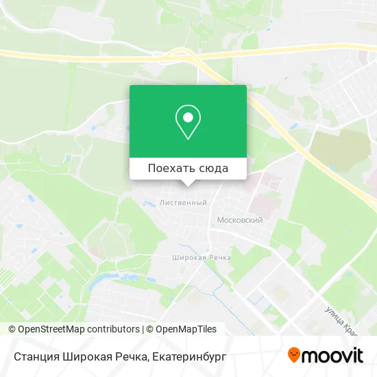 Карта Станция Широкая Речка
