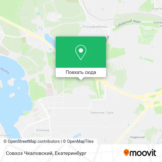 Карта Совхоз Чкаловский