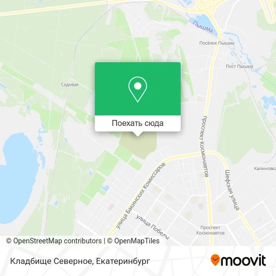 Карта Кладбище Северное