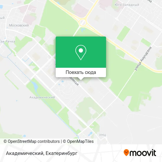 Карта Академический