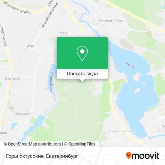 Карта Горы Уктусские