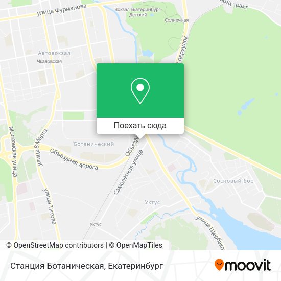 Карта Станция Ботаническая