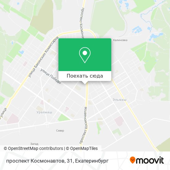 Карта проспект Космонавтов, 31