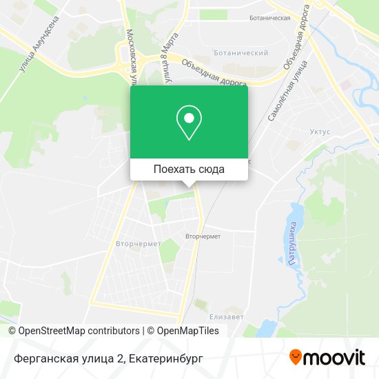 Карта Ферганская улица 2