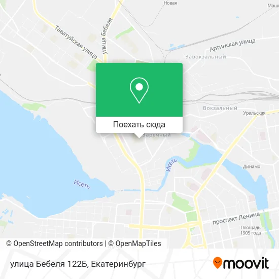 Карта улица Бебеля 122Б