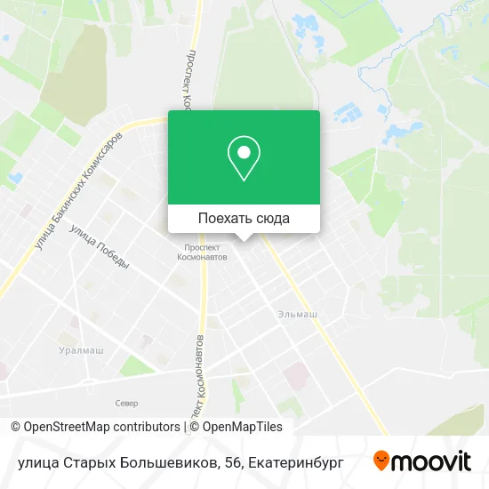 Карта улица Старых Большевиков, 56