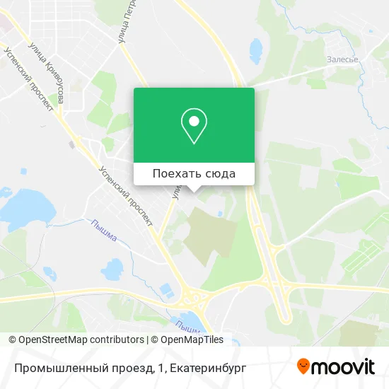 Карта Промышленный проезд, 1