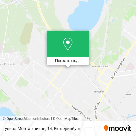 Карта улица Монтажников, 14