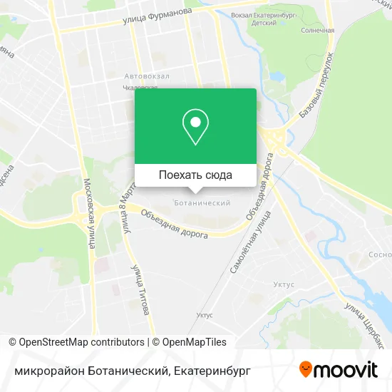 Карта микрорайон Ботанический