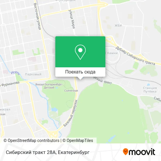 Карта Сибирский тракт 28А