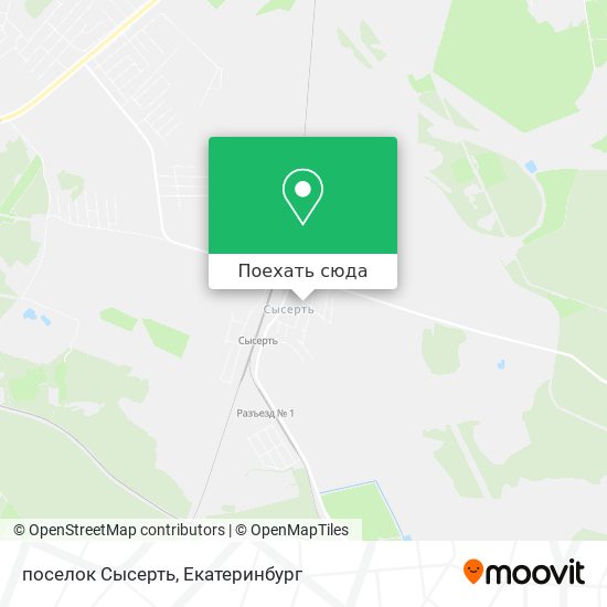 Карта поселок Сысерть