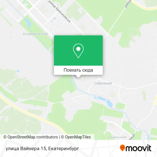 Карта улица Вайнера 15