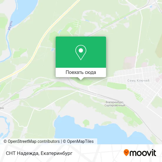 Карта СНТ Надежда