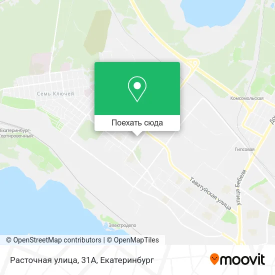 Карта Расточная улица, 31А