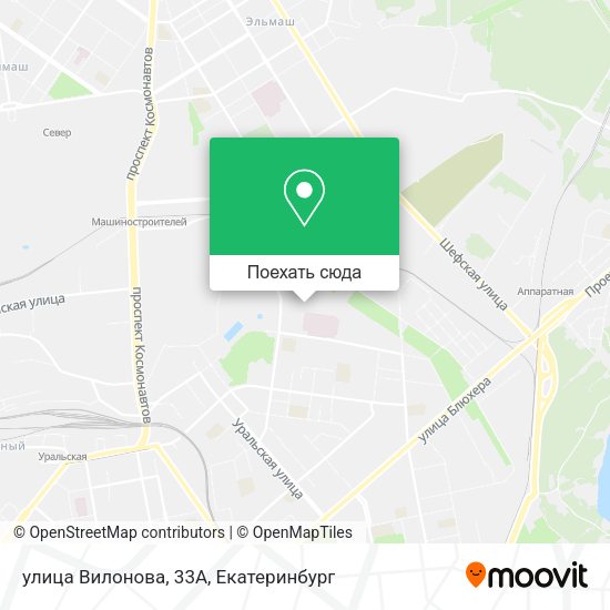 Карта улица Вилонова, 33А