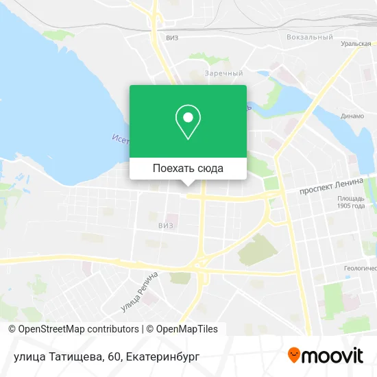 Карта улица Татищева, 60