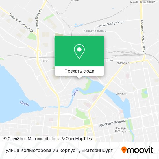 Карта улица Колмогорова 73 корпус 1