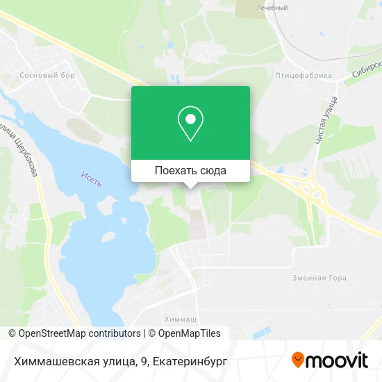 Карта Химмашевская улица, 9