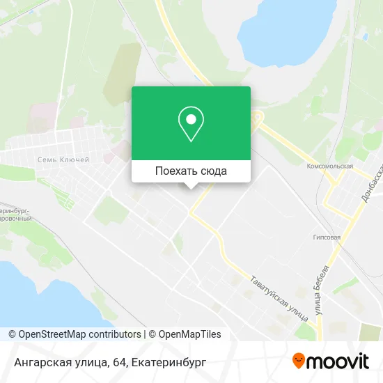 Карта Ангарская улица, 64