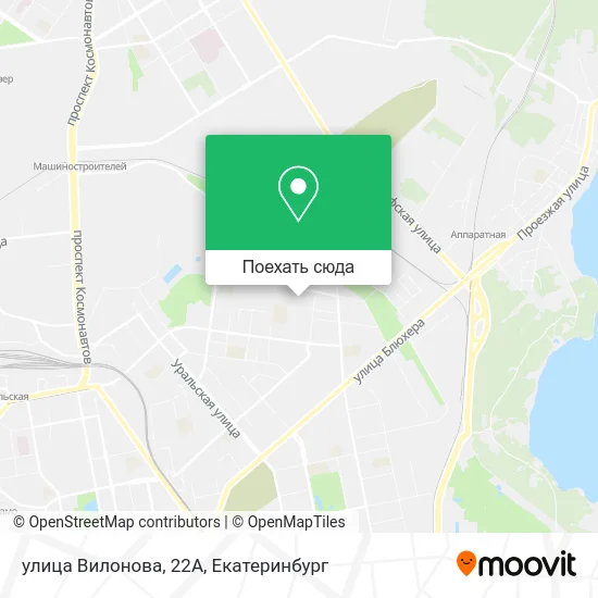 Карта улица Вилонова, 22А