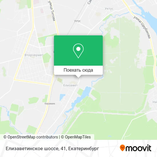 Карта Елизаветинское шоссе, 41