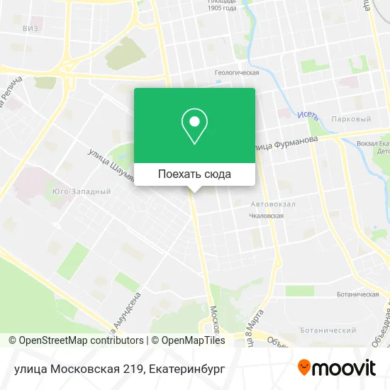 Карта улица Московская 219