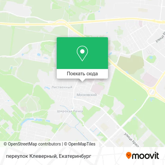Карта переулок Клеверный