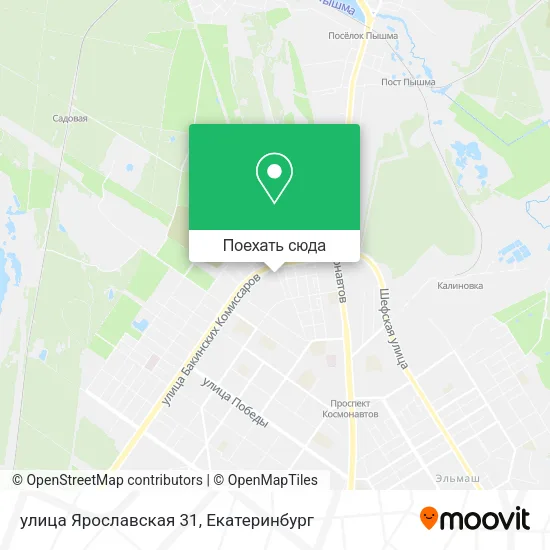 Карта улица Ярославская 31