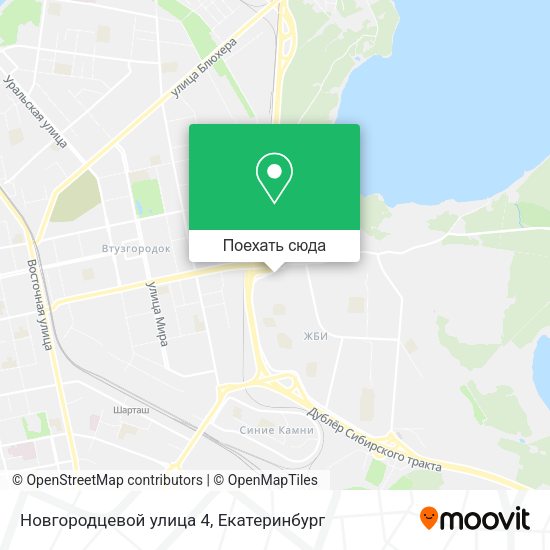 Карта Новгородцевой улица 4