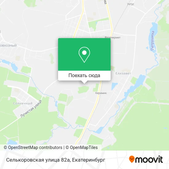 Карта Селькоровская улица 82а
