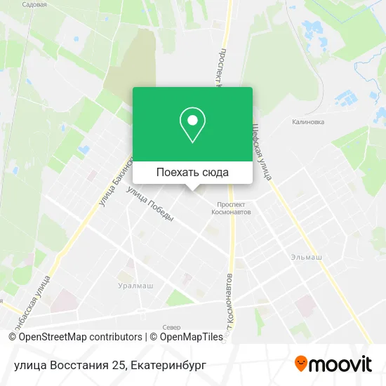 Карта улица Восстания 25