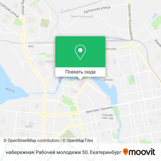 Карта набережная Рабочей молодежи 50