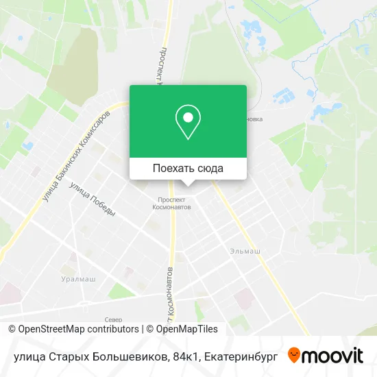 Карта улица Старых Большевиков, 84к1