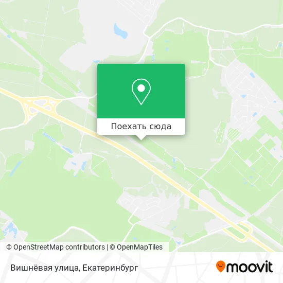 Карта Вишнёвая улица