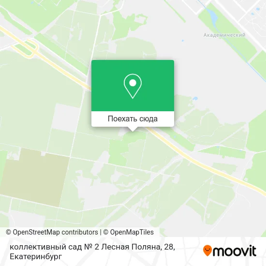 Карта коллективный сад № 2 Лесная Поляна, 28