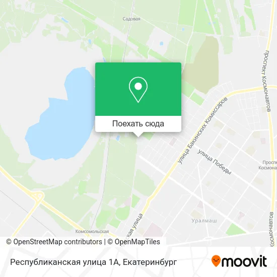 Карта Республиканская улица 1А