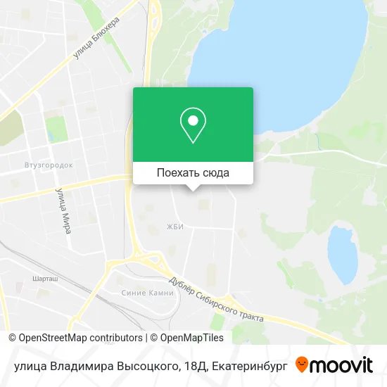 Карта улица Владимира Высоцкого, 18Д