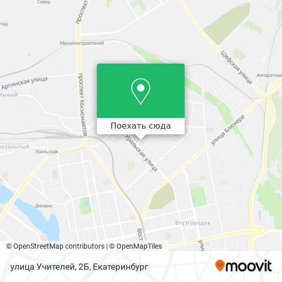 Карта улица Учителей, 2Б