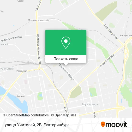 Карта улица Учителей, 2Б
