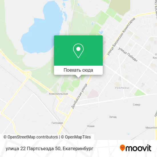 Карта улица 22 Партсъезда 50