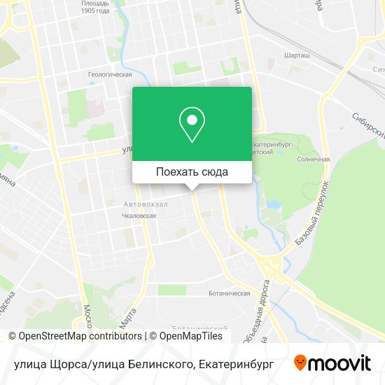 Карта улица Щорса/улица Белинского