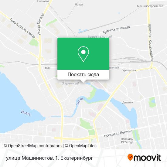 Карта улица Машинистов, 1