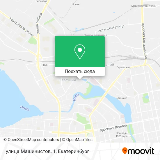 Карта улица Машинистов, 1