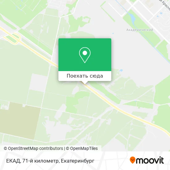 Карта ЕКАД, 71-й километр