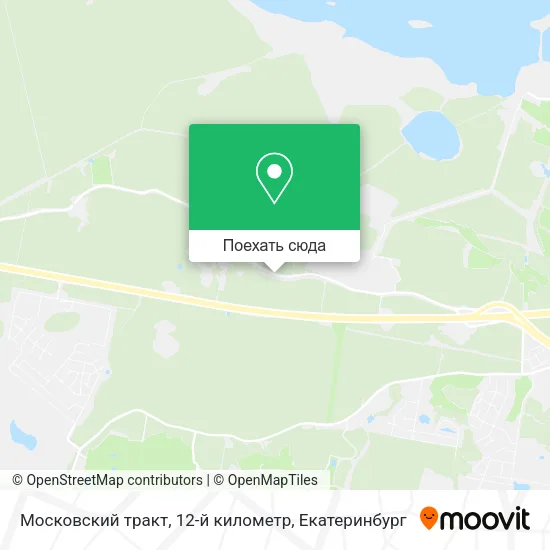 Карта Московский тракт, 12-й километр