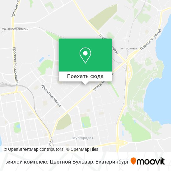 Карта жилой комплекс Цветной Бульвар