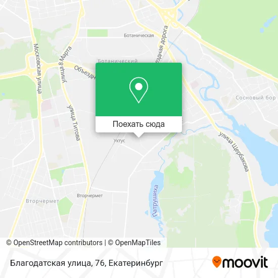 Карта Благодатская улица, 76