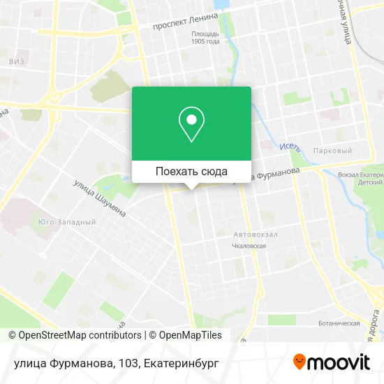 Карта улица Фурманова, 103
