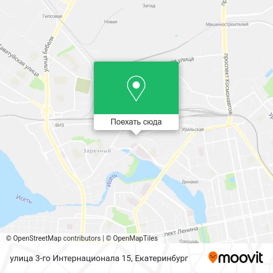 Карта улица 3-го Интернационала 15